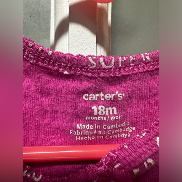 Carter’s So Loved Pink Onesie - Picture 3 of 4
